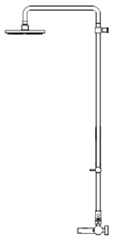 Waterevolution Flow thermostatic three-way shower mixer with 250mm overhead shower and round hand shower copper T131TNR25CPE