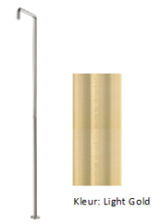 Waterevolution Flow shower column with mixer tap light gold T146WGE