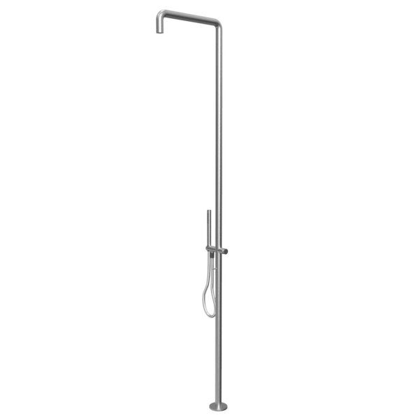 Waterevolution Flow shower column with mixer and hand shower stainless steel T147IE