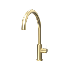 Waterevolution Flow kitchen faucet with round swivel spout brass T158ULE