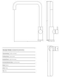 Waterevolution Flow kitchen mixer tap with angled swivel spout chrome T158H01