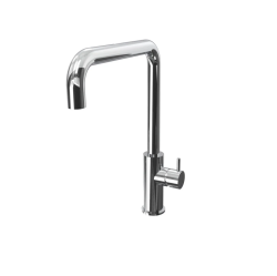 Waterevolution Flow kitchen mixer tap with angled swivel spout chrome T158H01