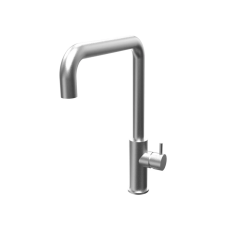 Waterevolution Flow kitchen faucet with right-angled swivel spout stainless steel T158HIE