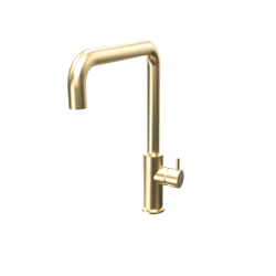 Waterevolution Flow kitchen faucet with angled swivel spout brass T158HLE