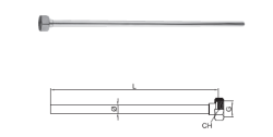 PB Connection Pipe Pipe for Faucet Chrome 1208969800