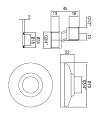 PB S-coupling chrome 10mm Classic Eccentric 1/2” x 3/4” 1208969802