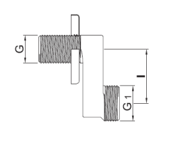 PB S-coupling chrome Adjustable 40mm Eccentric G 1/2” G1 3/4” 1208969803