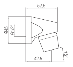 PB Self-Closing Anti-Vandal and Anti-Leak Showerhead 1208969807