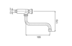 PB Self-Closing Timed Wall-Mounted Faucet 1/2” Swivel Spout 1208969809