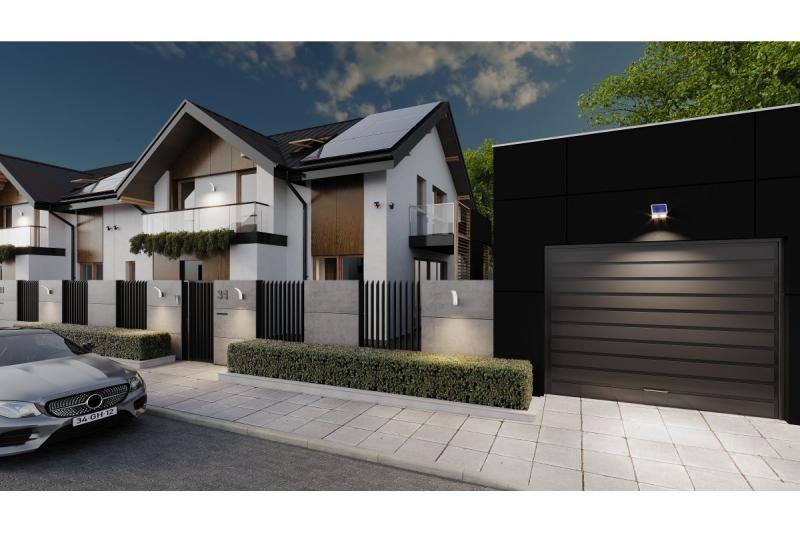 Solar luminaire with motion and dusk detector DAVOS, LED, 1000lm, 4000K, 2000mAh, IP54, white