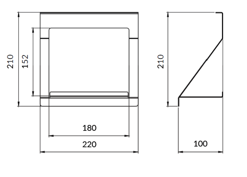 Epka Luxion Rack for Kitchen Rails Metal Black 1208969966