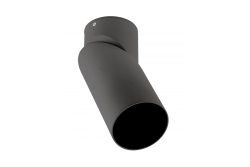 Ceiling luminaire VIRGO, max. 250V, 50/60Hz, 57x152mm, IP20, max. 20W, Round, Black