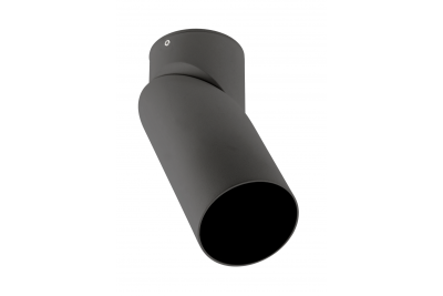 Ceiling luminaire VIRGO, max. 250V, 50/60Hz, 57x152mm, IP20, max. 20W, Round, Black
