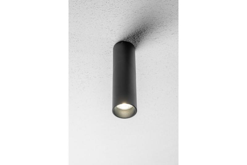 Ceiling luminaire VIRGO, max. 250V, 50/60Hz, 57x152mm, IP20, max. 20W, Round, Black