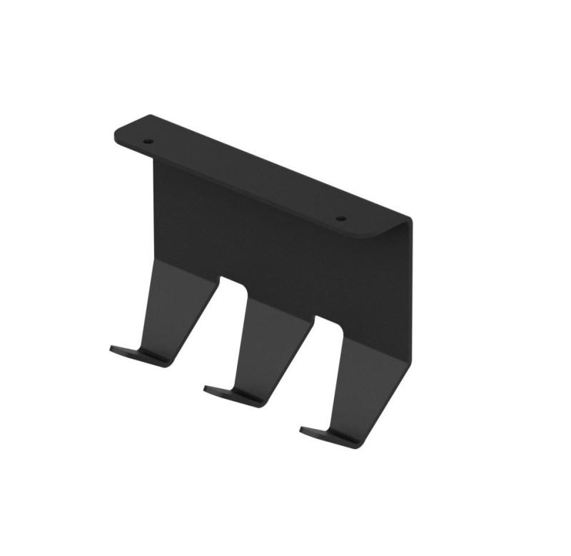 Epka Luxion Set Kitchen Rails 100 cm with Accessories Metal with Concealed Mounting Black 1208969984