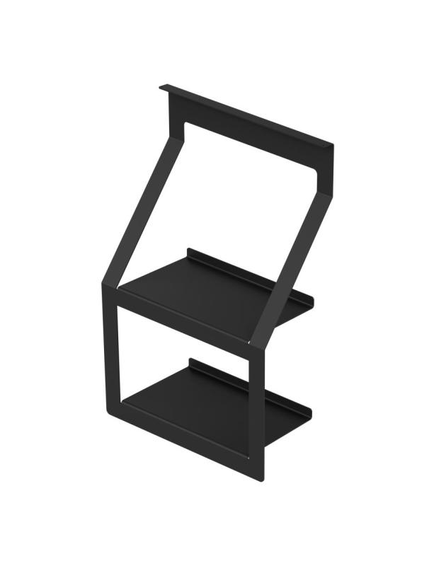 Epka Luxion Set Kitchen Rails 100 cm with Accessories Metal with Concealed Mounting Black 1208969984