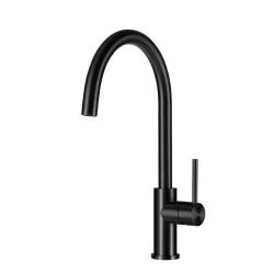 Lorreine Mersey-Black PVD kitchen faucet fully stainless steel with swivel spout black 1208970032