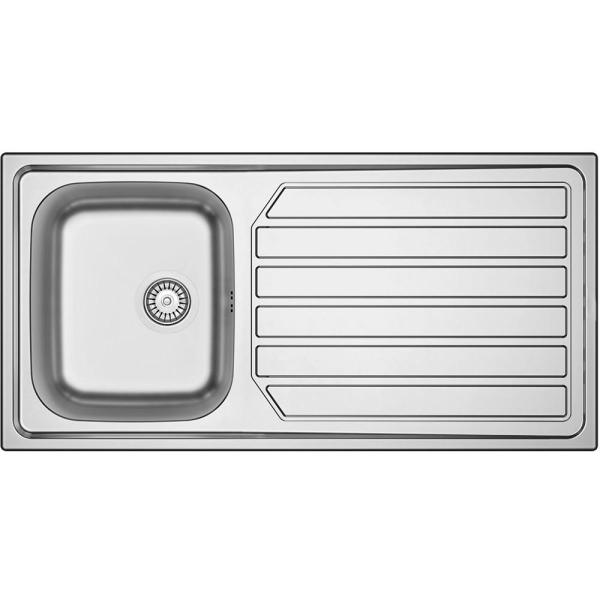 Banka Centurio 100-34 Stainless Steel Sink top-mounted 100x50cm with Draining Area 1208970033