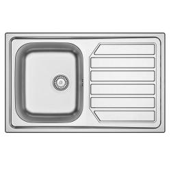 Translation: Banka Centurio 80-1 Stainless Steel Sink Top-Mounted 80x50cm with Draining Area 1208970034