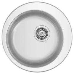 Banka Moscow RVS Round Sink 48 cm Built-in 1208970054