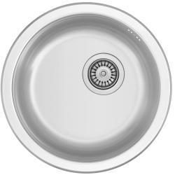 Translation: "Sink R18380 Stainless Steel Round Sink 45 cm Built-in 1208970055"