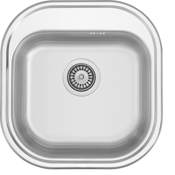 Translation: Banka Orlando Stainless Steel Sink 465 x 485 mm Surface-mounted with Tap Hole 1208970058