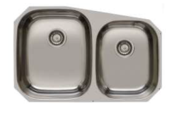 Banka Princess Stainless Steel Double Sink Undermount 750x475 mm 1208970067