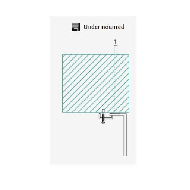 Banka Boston Stainless Steel Sink 402 x 345 mm Undermount 1208970070