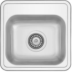 Translation: Banka Detroit Stainless Steel Sink 381 x 381 mm Top-mount with Tap Hole 1208970074