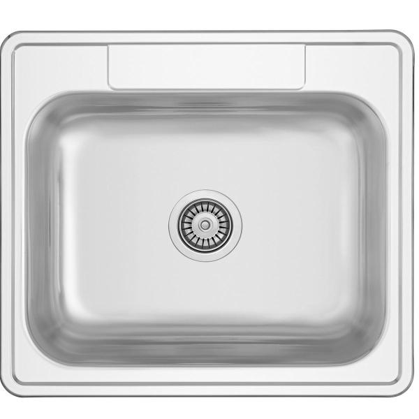 Translation: Banka Detroit Stainless Steel Sink 635 x 559 mm Surface-mounted with faucet hole 1208970077