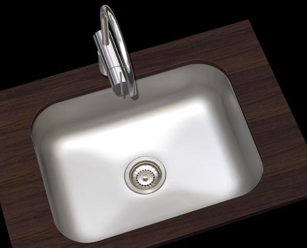 Translation: Banka Detroit Stainless Steel Sink 543 x 408 mm Undermount 1208970078