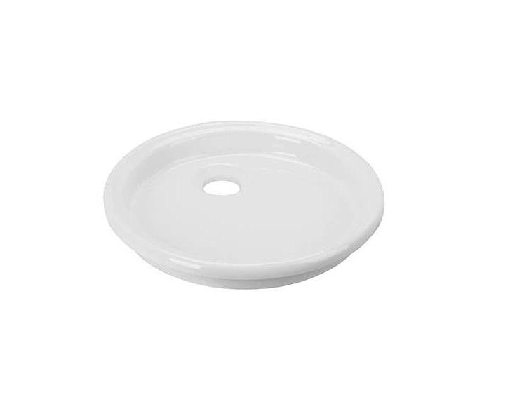 Ausmann Ceramic Glade - Shallow Ceramic White Round Vessel Sink 1208970093