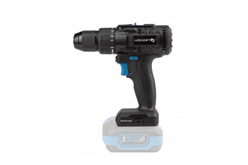 Högert Brushless Cordless Screwdriver 18V for Wood, Metal