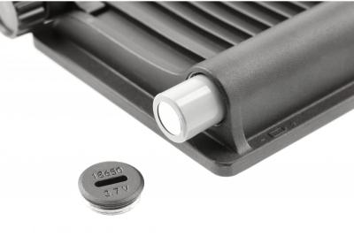 Solar floodlight LUMOS II, LED, 3000lm, 6400K, 2x2600mAh replaceable, IP65, black