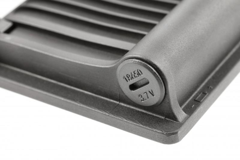 Solar floodlight LUMOS II, LED, 3000lm, 6400K, 2x2600mAh replaceable, IP65, black