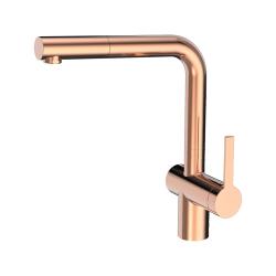 CARESSI single-lever kitchen mixer tap PVD copper with pull-out spout CA1108COU ECO