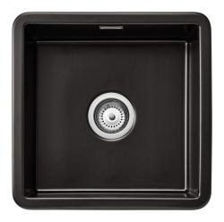 Ausmann Ceramic Ember Ceramic Matte Black Square Sink Top-mount and Undermount 40 x 40 cm 1208970507