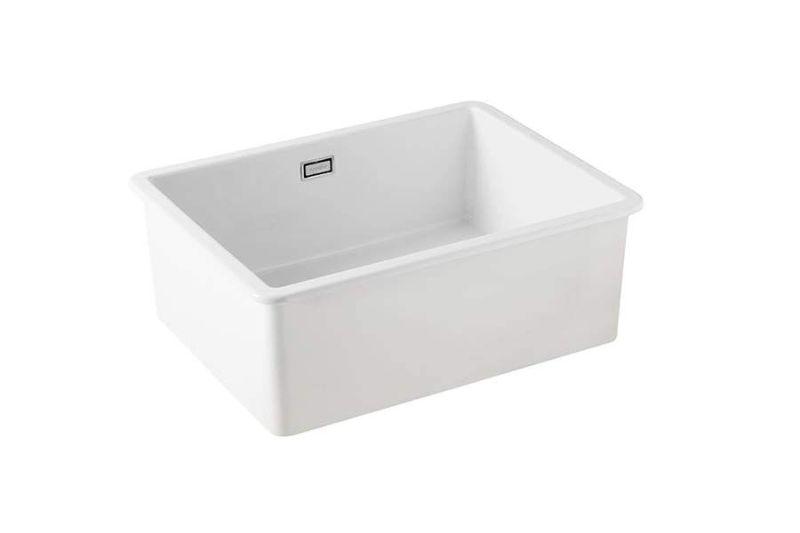 Ausmann Ceramic Ember Ceramic White Sink - Top-Mount and Undermount 54 x 40 cm 1208970508