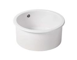 Ausmann Ceramic Ember Ceramic White Round Washbasin for Countertop and Undermount 1208970512