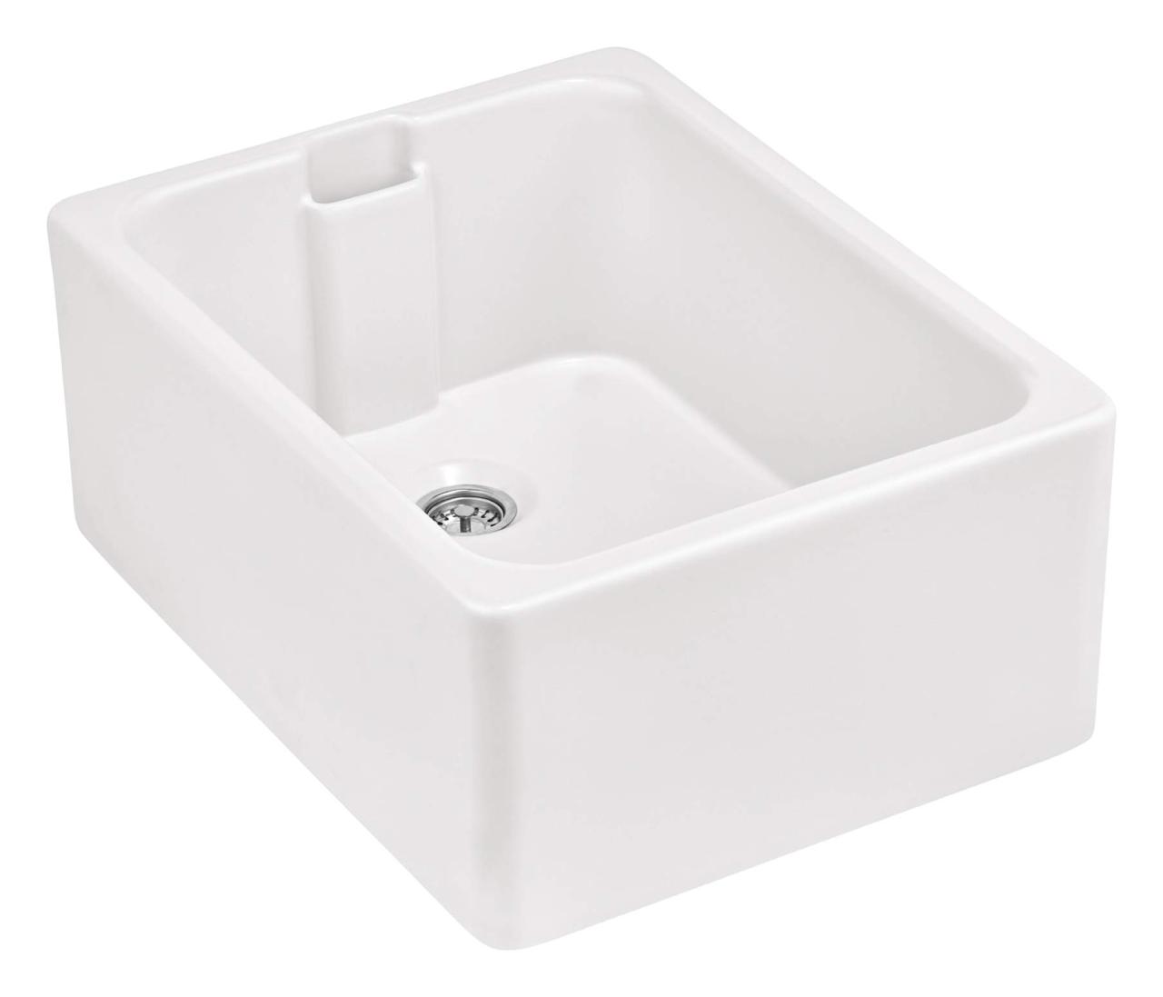 Ausmann Ceramic Haven Ceramic White Sink - Top-mount, Undermount, and Inset 595 x 455 mm 1208970513