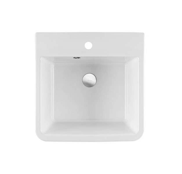 Ausmann Ceramic Frost Ceramic White Sink - Countertop 510 x 506 mm with Tap Hole Platform 1208970516