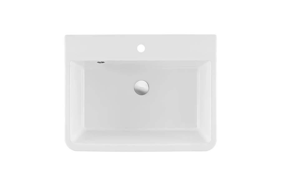 Ausmann Ceramic Frost Ceramic White Sink - Countertop 660 x 506 mm with Tap Hole Platform 1208970517