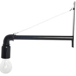 Outlet Wall Lamp Pipe Black Industrial by House Doctor Cb0205b