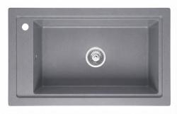 Graniteland Magra Granite Grey Built-in Sink 686 x 427 mm with Faucet Hole and Stainless Steel Plug 1208970618