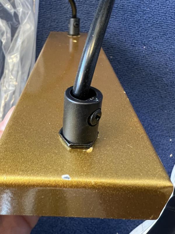 OUTLET Frame Damaged Decor Avelin pendant lamp with gold rectangular frame width 80 cm 2287