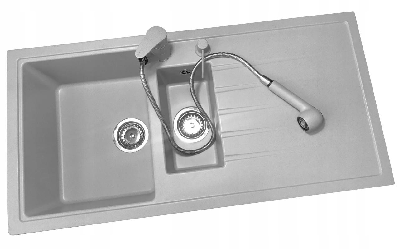 Graniteland Rhea Kitchen Faucet Grey with Pull-Out Spout and Dual-Function Hand Shower 1208970656