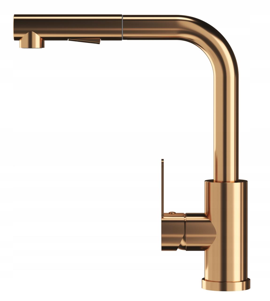 Graniteland Celeste Kitchen Faucet Copper with Pull-Out Spout and Dual-Function Hand Shower 1208970665