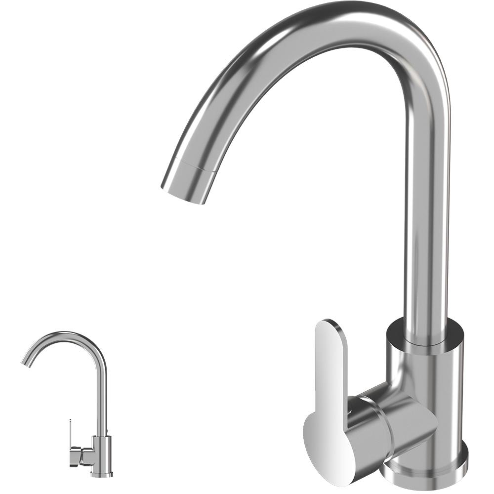 Graniteland Veritas Kitchen Faucet Chrome with Swivel Spout 1208970677