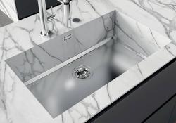 Foster Phantom Base Stainless Steel Bottom Plate Worktop Sink 71x40cm for Built-in Installation in Ceramic, Natural Stone, and Solid Surface with a Thickness of 20mm 1208970694