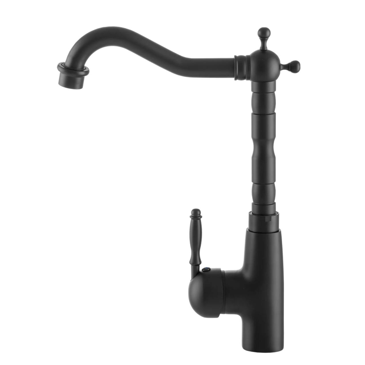 Graniteland Verve Kitchen Faucet Black with Swivel Spout 1208970702